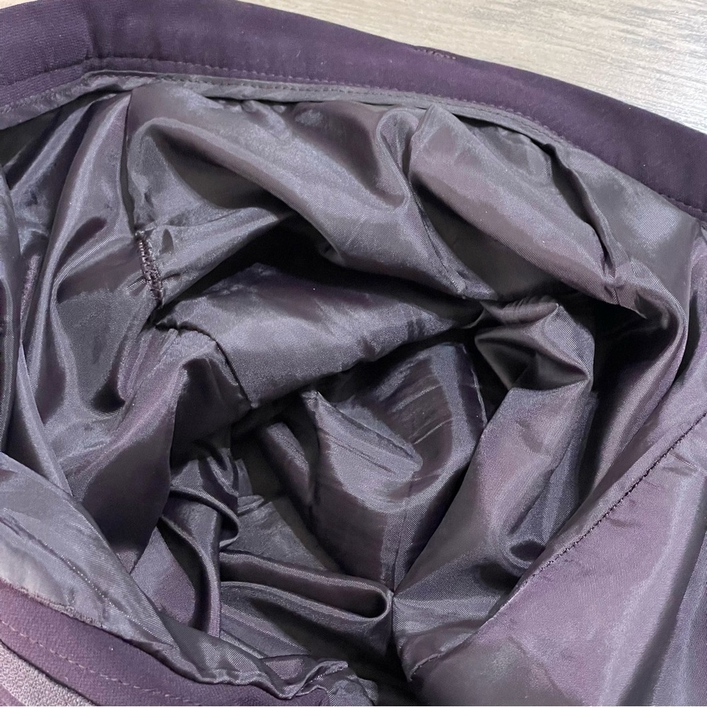Worthington Lined Purple Straight Leg Trousers Sz 16 Business‎ Feminine Colorful - Picture 8 of 13
